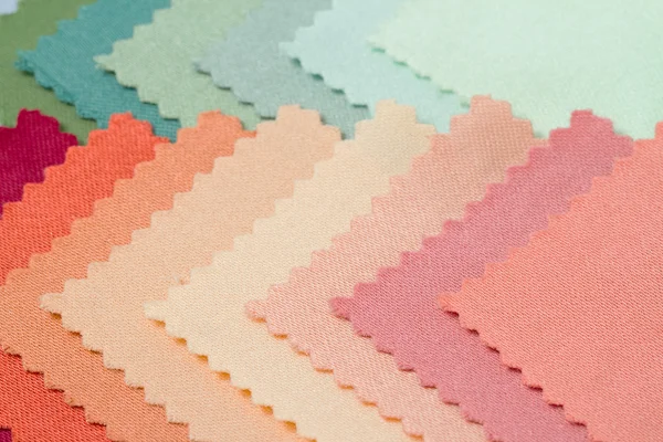 Set of colorful fabric samples texture — Stock Photo, Image