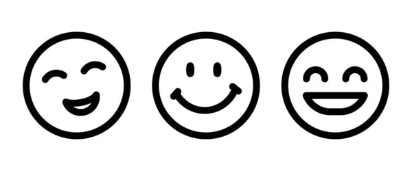 Happy Laugh Smile Smiling Funny Icon Button Vector Sign Symbol — стоковый вектор