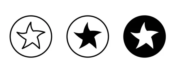 Star Icon Vector Rating Icon Vector Favourite Star Icons Vector — Stock vektor