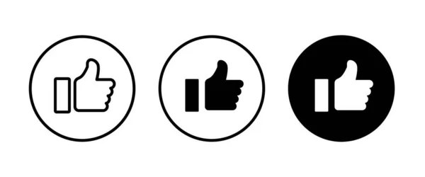 Ręka Trumb Się Zestaw Ikon Znak Symboliczny Koncepcja Mediów Społecznościowych — Wektor stockowy