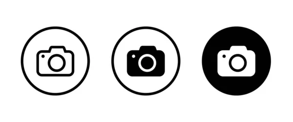 카메라 아이콘 카메라 현대의 스냅샷 인스턴트 인터넷 아이콘 사이트 디자인 — 스톡 벡터