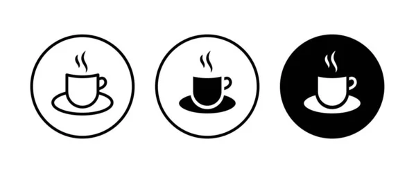 Κύπελλο Του Καφέ Κούπα Τσάι Εικονίδιο Hot Εικονίδιο Ποτό Εικονίδιο — Διανυσματικό Αρχείο