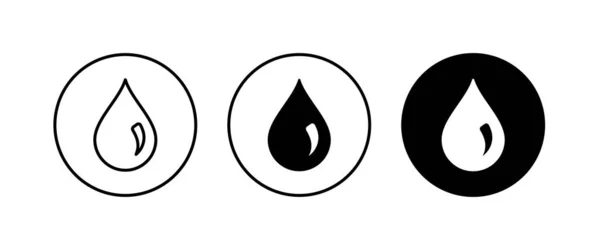 Drop Water Splash Water Icon Rain Vector Logo Template Vector — Stock Vector