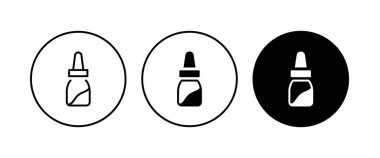 Göz damlası ikonu, göz damlası, göz damlası ikonu. Burun damlaları, sağlık malzemeleri, kontak lensler