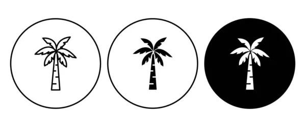 Palm Vector Signo Símbolo Logotipo Carrera Editable Estilo Diseño Plano — Vector de stock