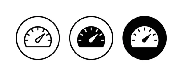 Speedometer Tachometer Icon Speed Indicator Sign Car Speed Performance Speed — Stock Vector
