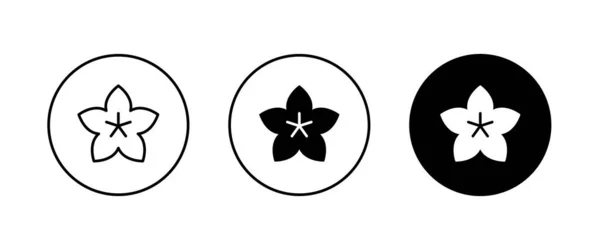 Blumensymbole Schaltfläche Vektor Zeichen Symbol Logo Illustration Editierbarer Strich Flacher — Stockvektor