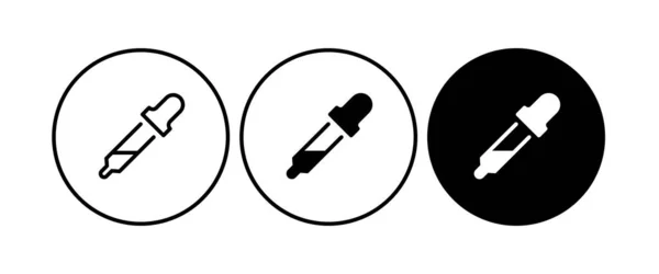 Eye Drop Icon Eyedropper Eye Drops Line Icon Nasal Tetes - Stok Vektor