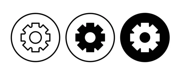 Einstellsymbol Werkzeuge Zahnrad Zahnrad Hilfeoptionen Konto Einstellungen Zahnrad Mechanismus Schaltfläche — Stockvektor
