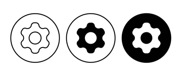 Setting Icon Tools Cog Gear Help Options Account Settings Cogwheel — Stock Vector