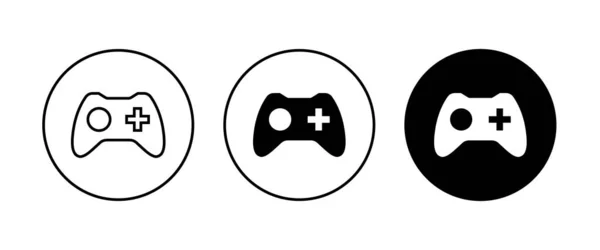 Minimal Gaming Symbol Stream Modern Games Wireless Controller Icon Game — Stock Vector