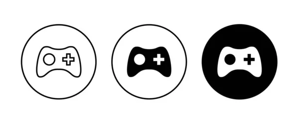 Minimal Gaming Symbol Strömma Moderna Spel Trådlös Controller Ikon Game — Stock vektor