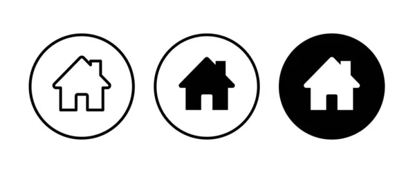 Hausikone Home Icons Taste Vektor Zeichen Symbol Logo Illustration Editierbarer — Stockvektor