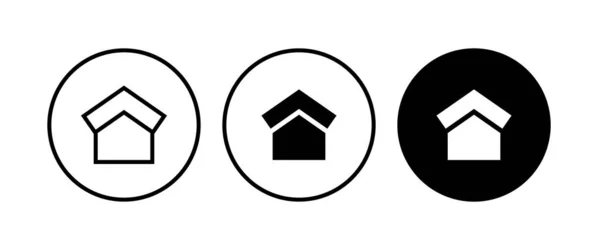 Ícone Casa Home Ícones Botão Vetor Sinal Símbolo Logotipo Ilustração — Vetor de Stock