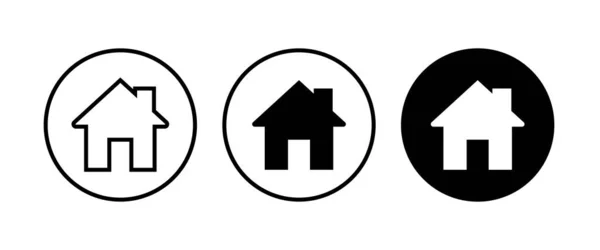 Hausikone Home Icons Taste Vektor Zeichen Symbol Logo Illustration Editierbarer — Stockvektor