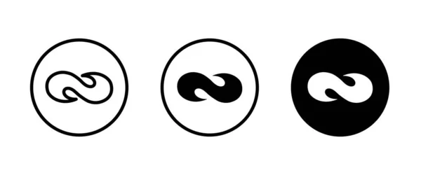 Infinity Loop Icon Icons Vector Sign Symbol Logo Illustration Editable — Stock Vector
