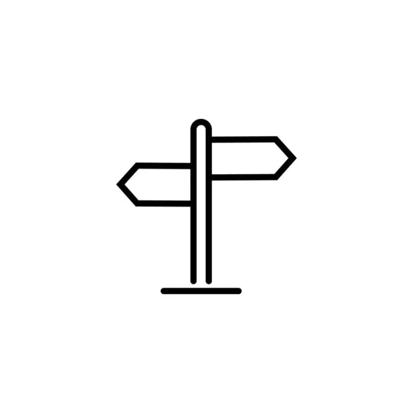 Εικονίδιο Πινακίδας Πληροφορίες Κατεύθυνση Διάνυσμα Βέλους Σημάδι Σύμβολο Λογότυπο Εικονογράφηση — Διανυσματικό Αρχείο