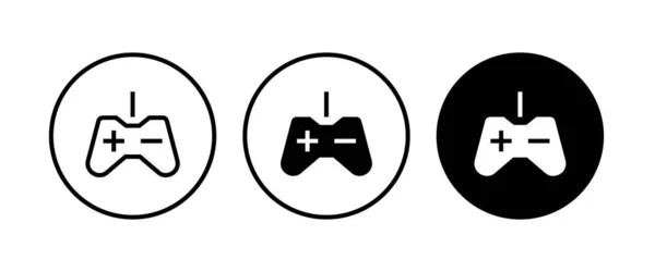 Minimal Gaming Symbol Stream Modern Games Wireless Controller Icon Game — Stock Vector