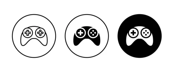 Minimal Gaming Symbol Stream Modern Games Wireless Controller Icon Game — Stockový vektor