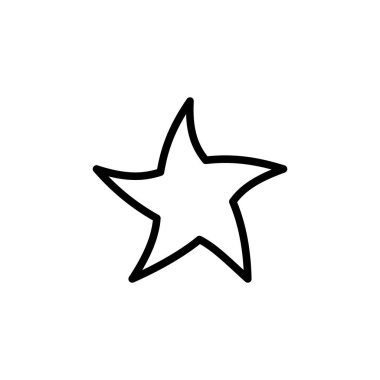 Yıldız Simgesi vektörü. derecelendirme simgesi vektörü Favori yıldız simgeleri vektörü, işaret, sembol, logo, illüstrasyon, düzenlenebilir vuruş, beyazı izole edilmiş düz tasarım biçimi