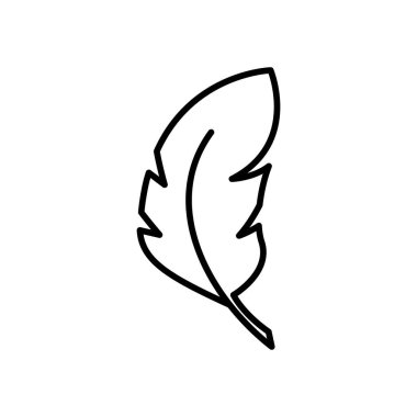 Tüy ikon vektörü, işaret, sembol, logo, illüstrasyon, düzenlenebilir vuruş, düz dizayn biçimi beyaz doğrusal izole edilmiş