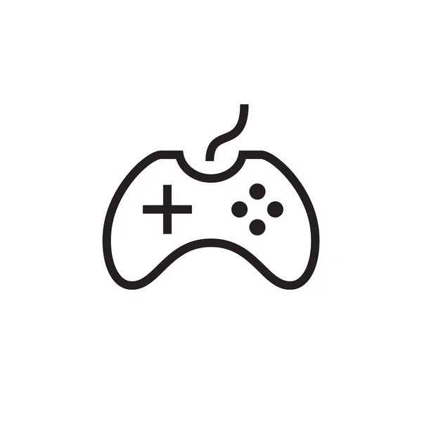 Minimal Gaming Symbol Strömma Moderna Spel Trådlös Controller Ikon Game — Stock vektor