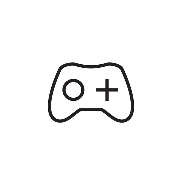 Minimal Gaming Symbol Stream Modern Games Wireless Controller Icon Game — Stock Vector