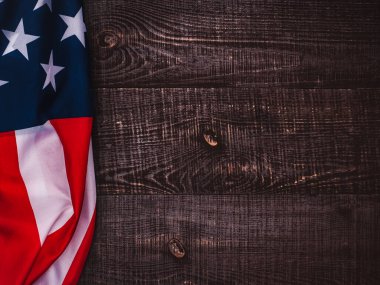 Amerikan bayrağıyla güzel bir kartpostal.