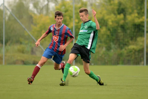 Kaposvár - videoton poniżej 18 gra piłka nożna — Zdjęcie stockowe