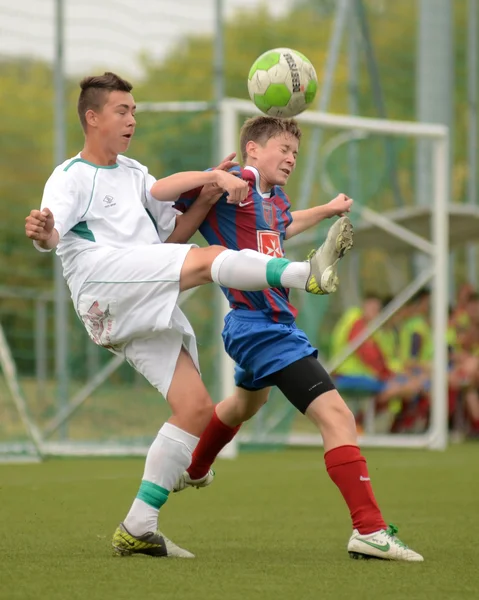 Kaposvar - Videoton under 18 soccer game — Stock Photo, Image