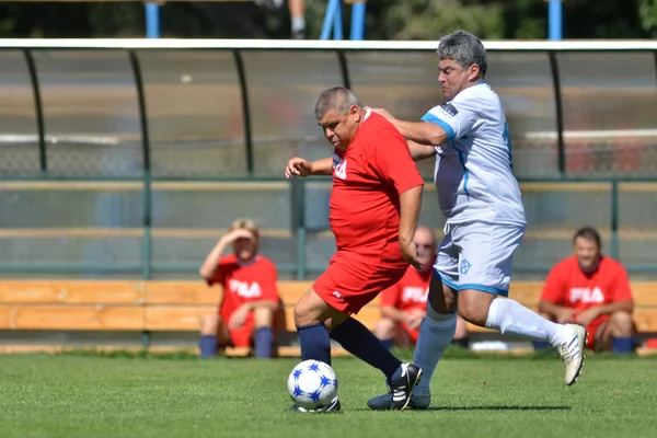 Senior soccer game — Stock Photo, Image