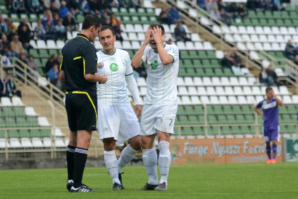 Kaposvar - Ujpest soccer game — Stock Photo, Image