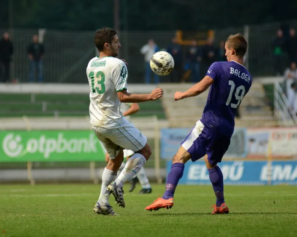 Kaposvar - Jeu de football Ujpest — Photo