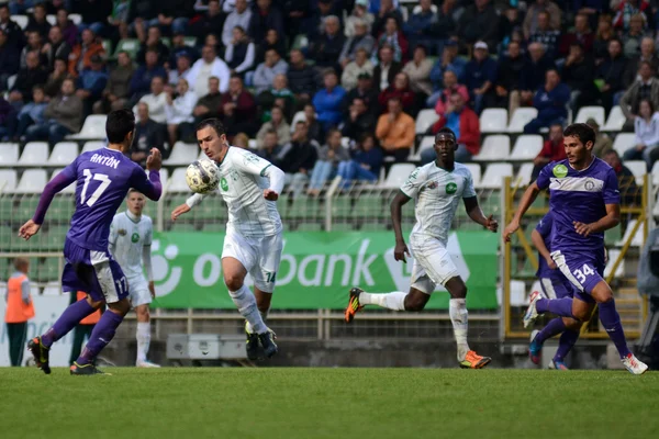 Kaposvar - Ujpest jogo de futebol — Fotografia de Stock