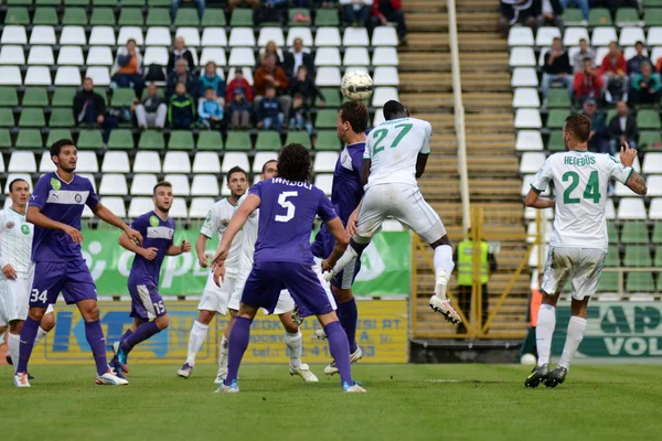 Kaposvár - ujpest grą futbolową — Zdjęcie stockowe