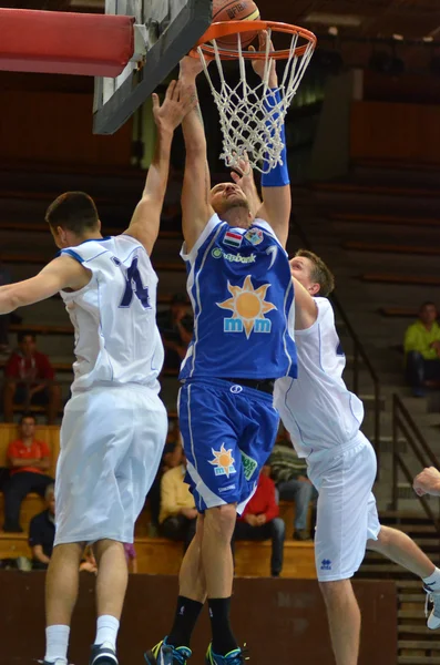 Kaposvar - zalaegerszeg freundliches Basketballspiel — Stockfoto