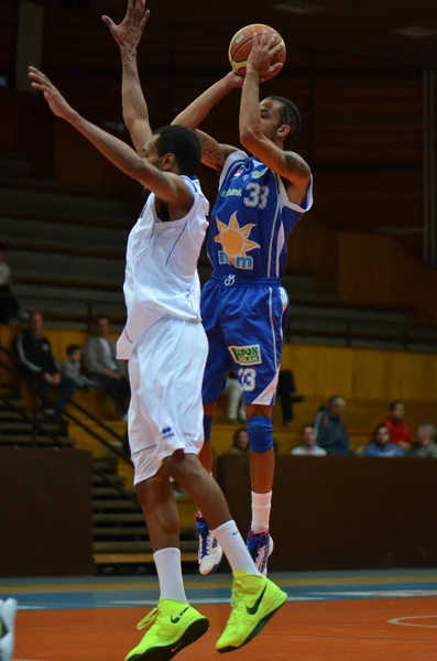 Kaposvar - Zalaegerszeg amichevole partita di basket — Foto Stock