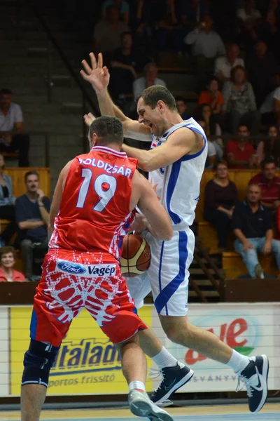 Kaposvar - nyiregyhaza Basketbol oyunu — Stok fotoğraf