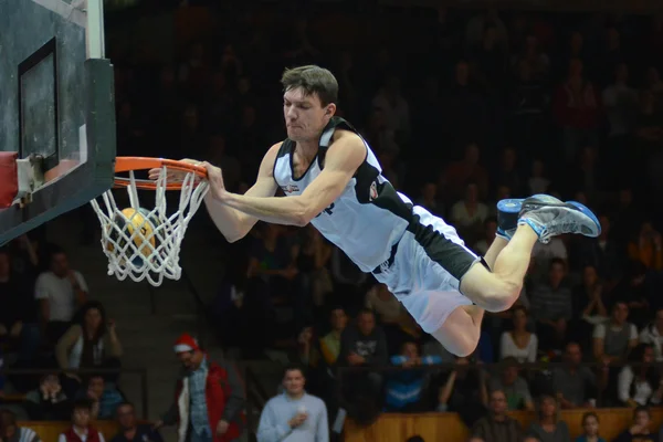 Show acrobático de baloncesto de Face Team — Foto de Stock