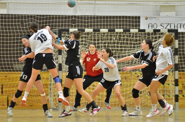 Siofok - budapest handbolls match — Stockfoto