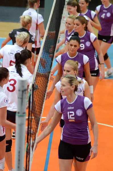 Kaposvar - ujpest volleybal spel — Stockfoto