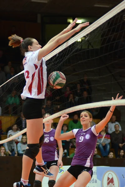 Kaposvar - Ujpest jogo de voleibol — Fotografia de Stock