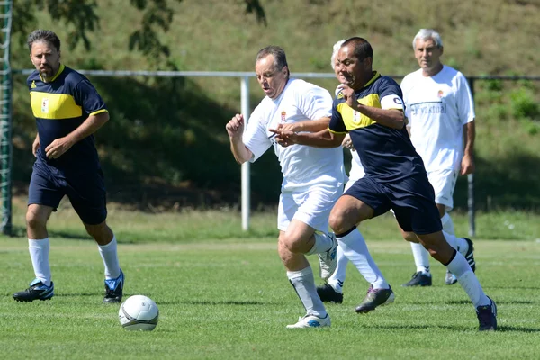 Senior soccer game — Stock Photo, Image