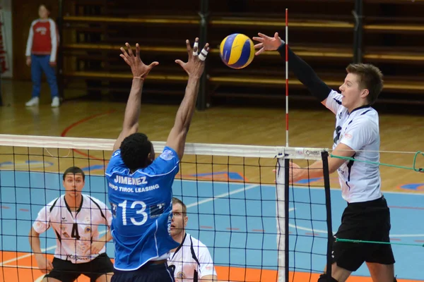 Kaposvar - Innsbruck Voleybol oyunu — Stok fotoğraf