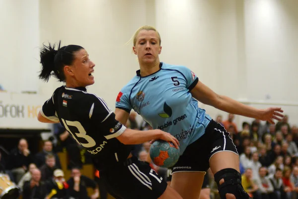 Siofok - Partido de balonmano de Fehervar Imágenes de stock libres de derechos