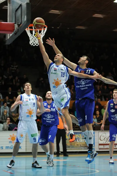 Kaposvar - sopron Basketbol oyunu — Stok fotoğraf