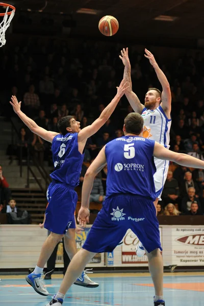 Kaposvar - Sopron Basketball Spiel — Stockfoto