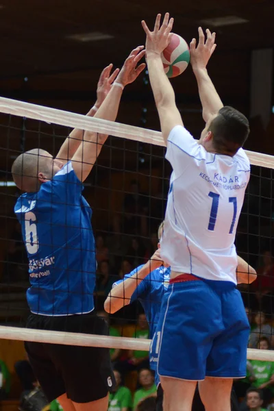 Jönköpings Södra - Kecskemét Volleyboll spel — Stockfoto