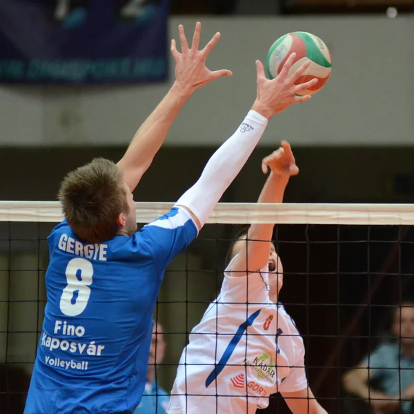 Jönköpings Södra - Kecskemét Volleyboll spel — Stockfoto