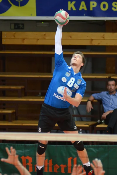 Jönköpings Södra - Kecskemét Volleyboll spel — Stockfoto